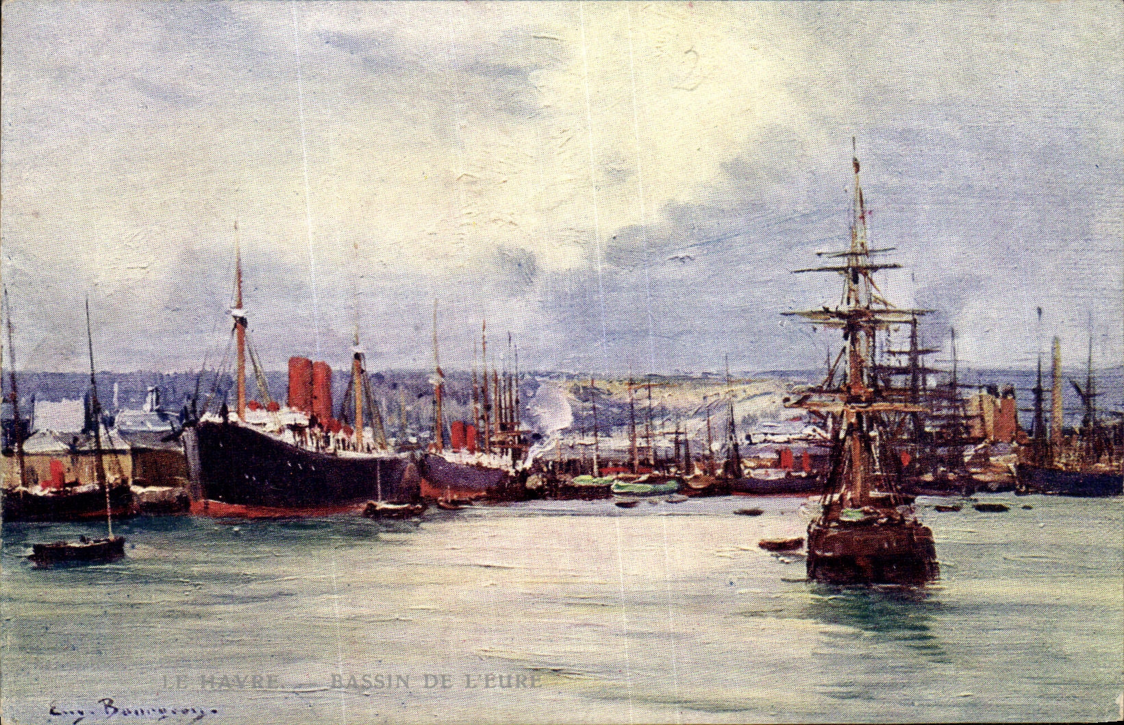 CPA Le Havre Bassin de l Eure Baetaux