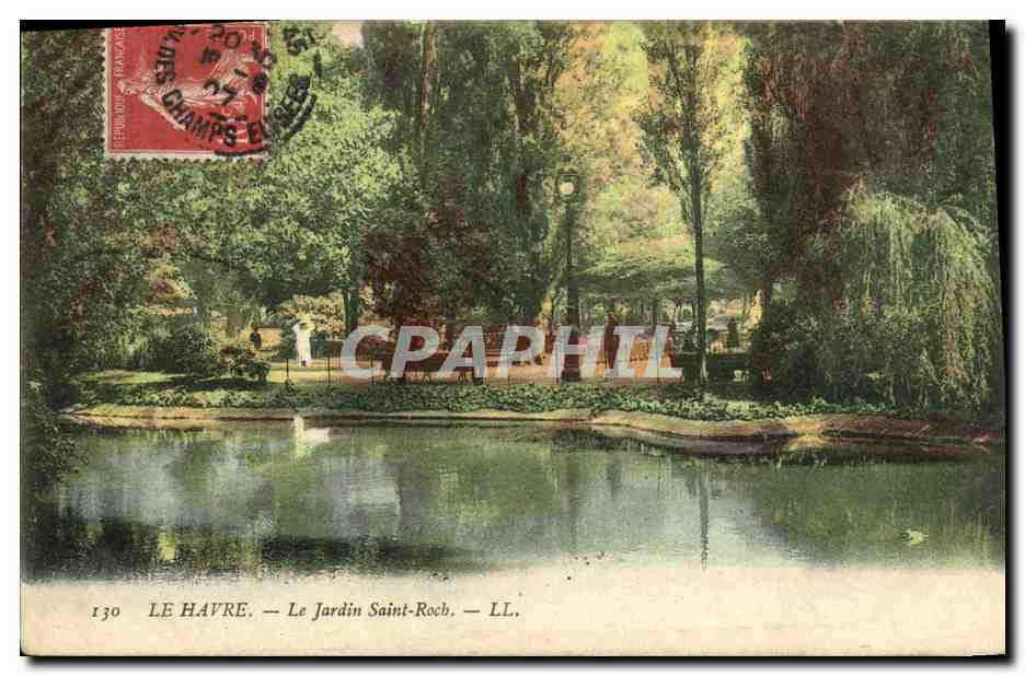 CPA Le Havre Le Jardin Saint Roch