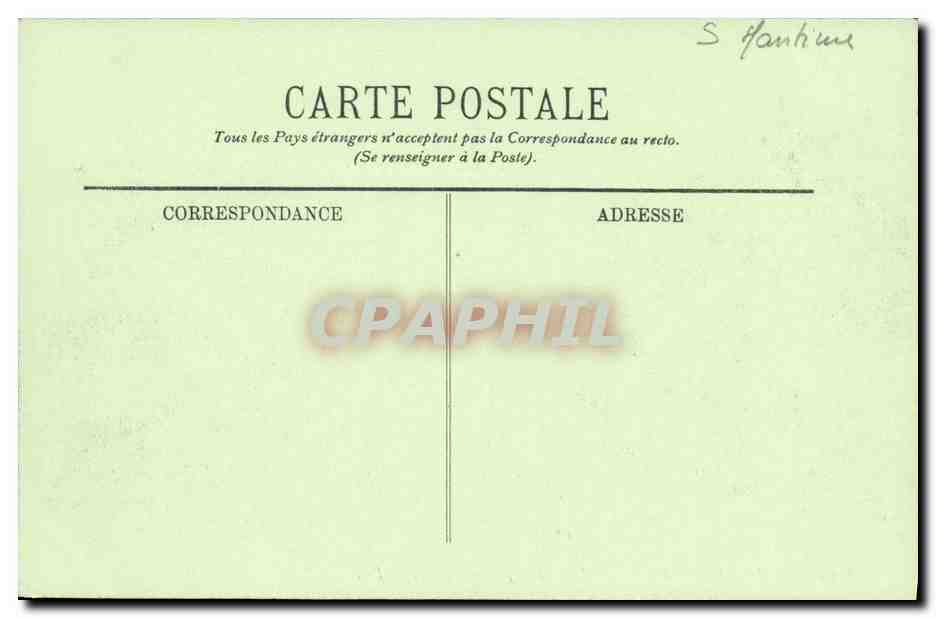 CPA Le Havre L Hotel de Ville et le Jardin Public — Rückseite