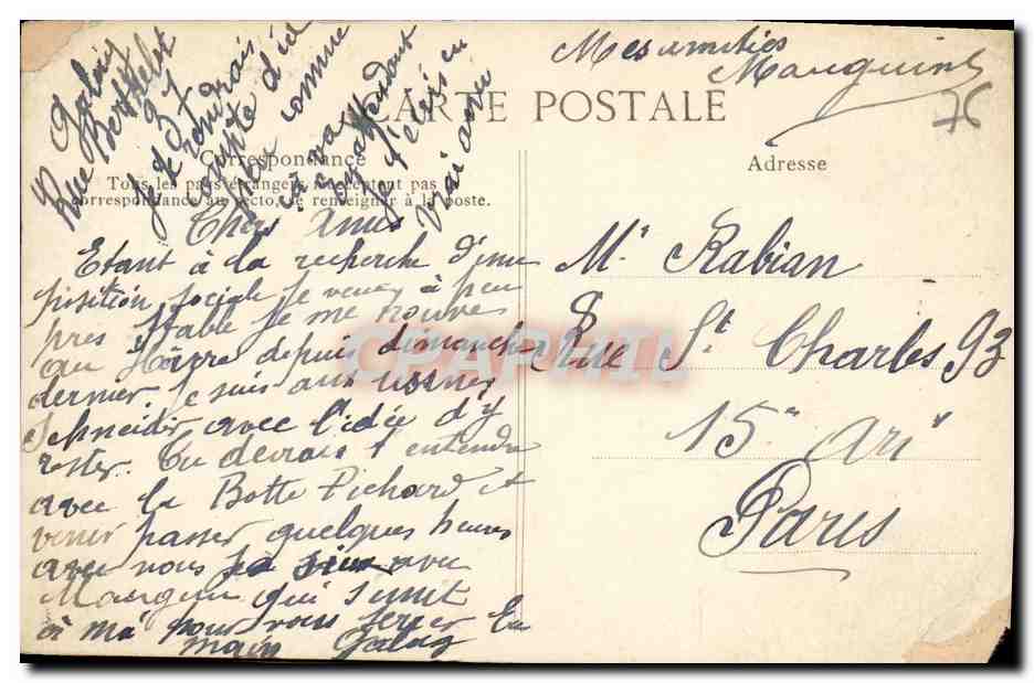 CPA Le Havre Canot de sauvetage en peril Bateau  — Rückseite