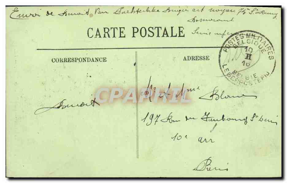 CPA Le Treport La Flotille de Peche Bateaux — Rückseite