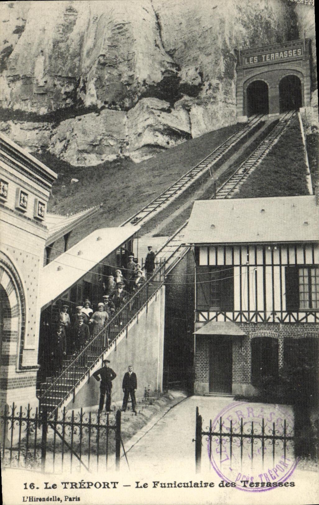 CPA Le Treport Le Funiculaire des Terrasses