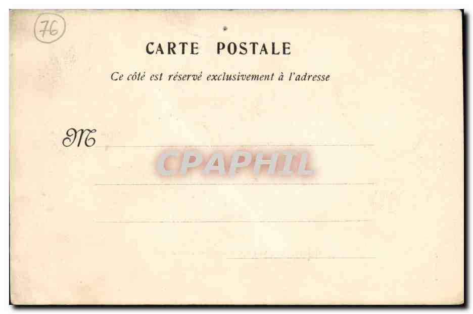 CPA Le Treport Quai Sadi Carnot et Rue de Dieppe — Rückseite
