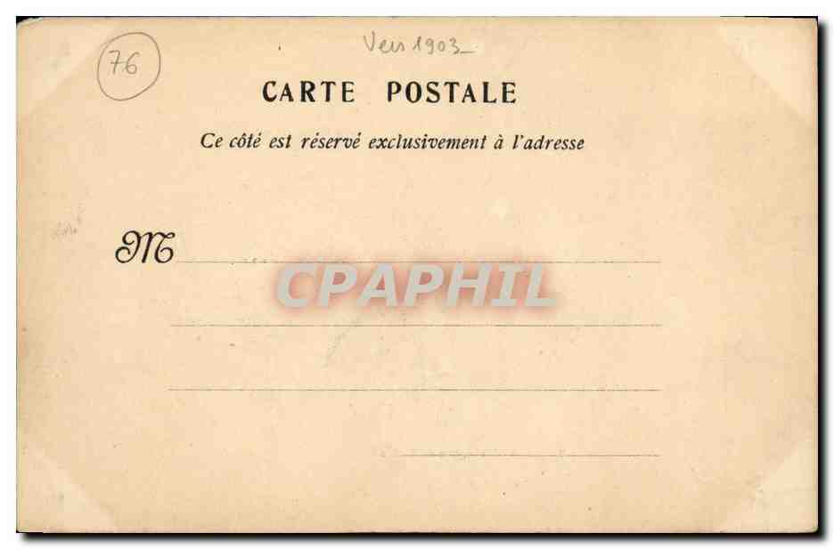 CPA Le Treport Plage Vue du Casino — Rückseite