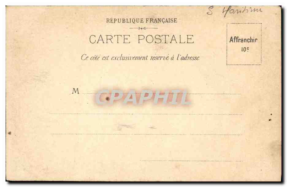 CPA Le Treport Souvenir Bateau — Rückseite