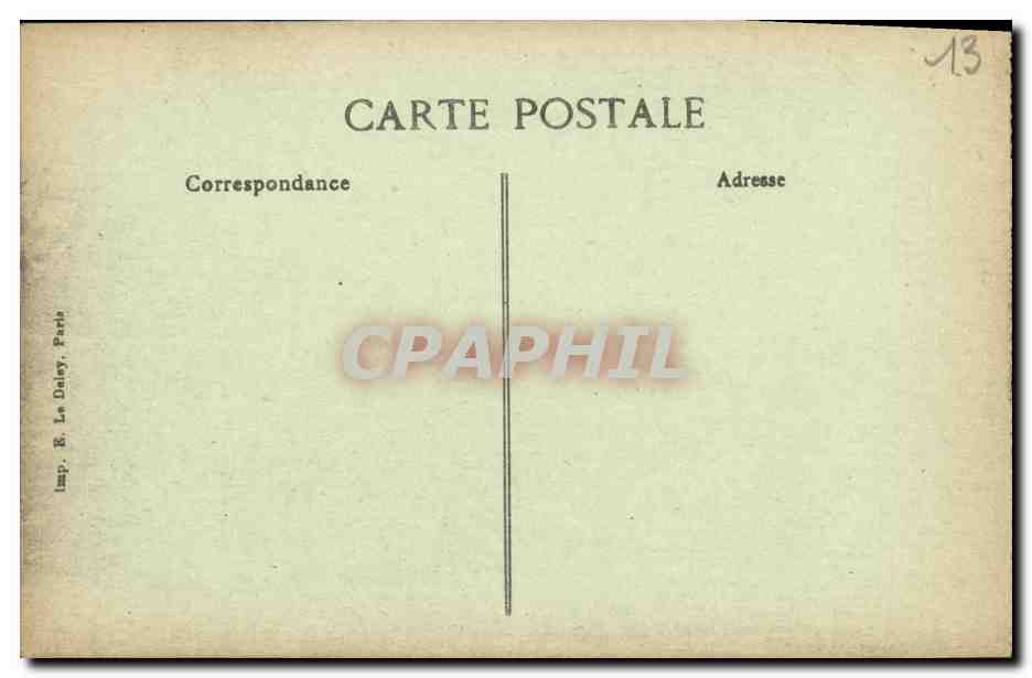 Les Baux — Tour Sarrazine et le Château — Imp. R. Le Daley, Paris — Verso