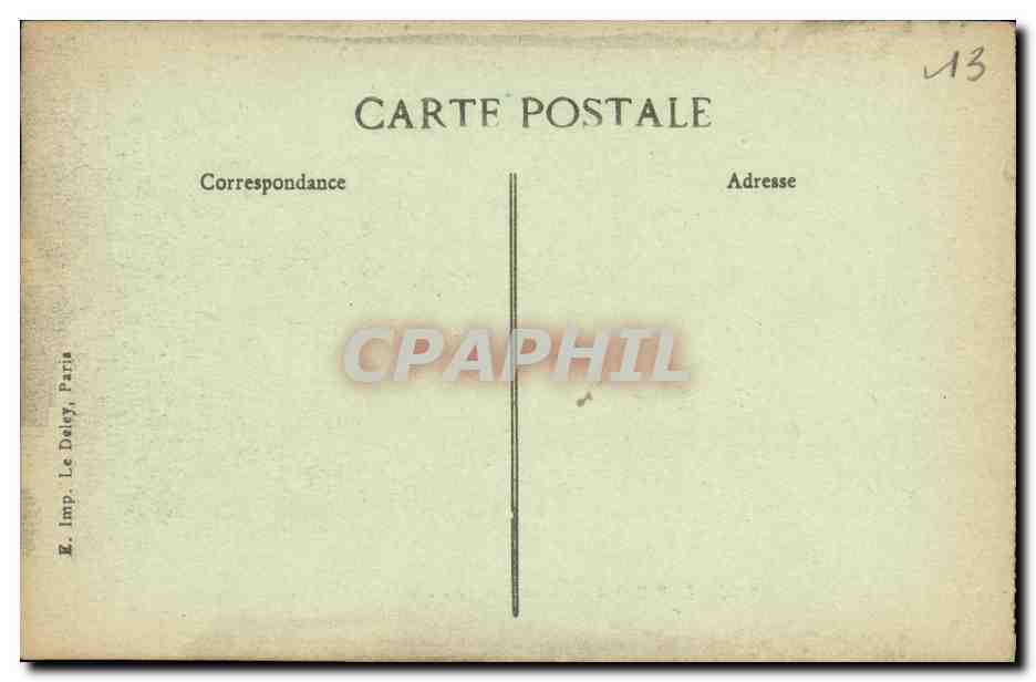Les Baux — Maison de Lère et le vieux Château — BLD, n° 2186 — Achterkant