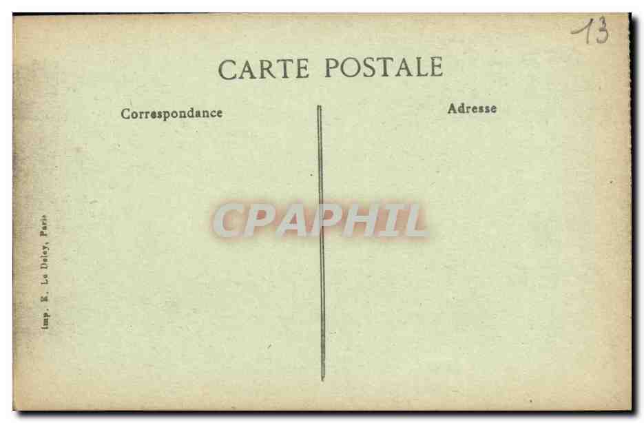 Les Baux — Tour de Brau et Rue Romaine — B.P.D. n°2188 — Rückseite