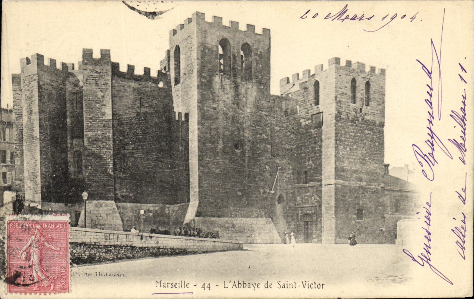 CPA Marseille L Abbaye de Saint Victor