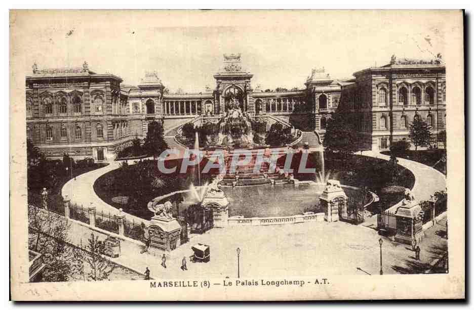 CPA Marseille La palais Longchamp