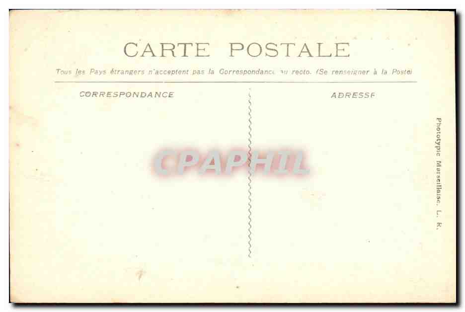 CPA Marseille Le Chateau d If — Rückseite