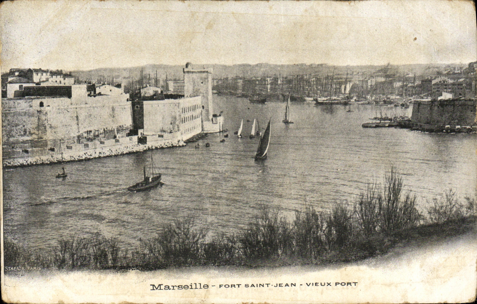 CPA Marseille Fort Saint Jean Vieux Port