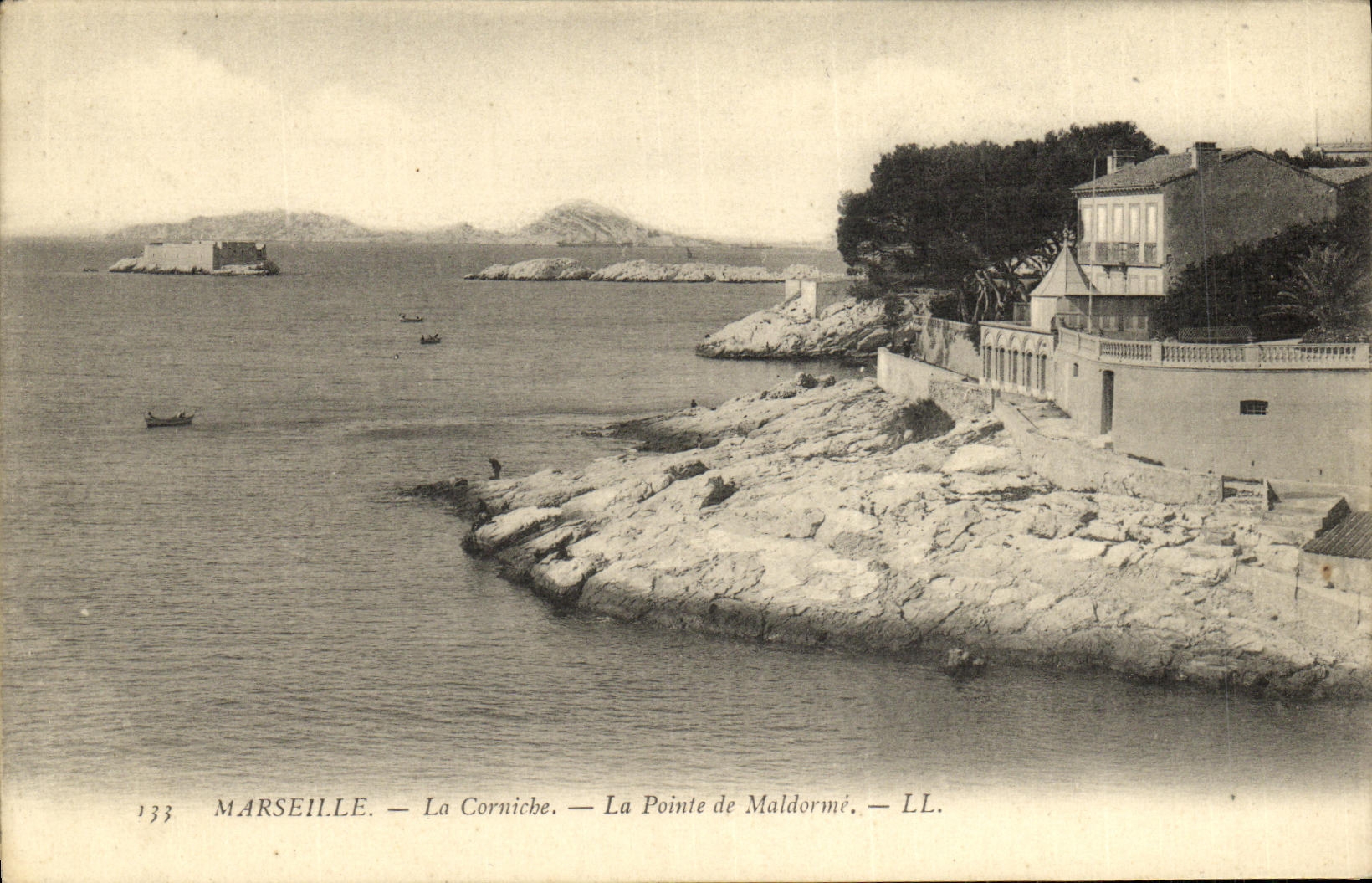 CPA Marseille La Corniche La Pointe de Maldorme