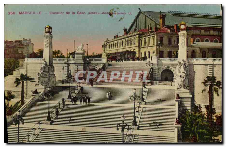 CPA Marseille Escatier de la Gare