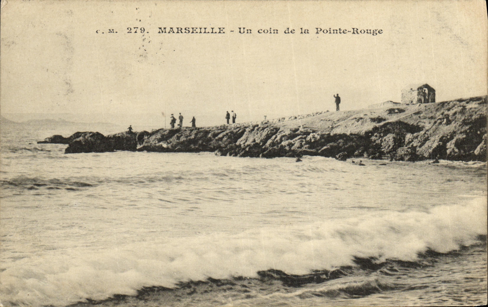 CPA Marseille Un Coin de la Pointe Rouge