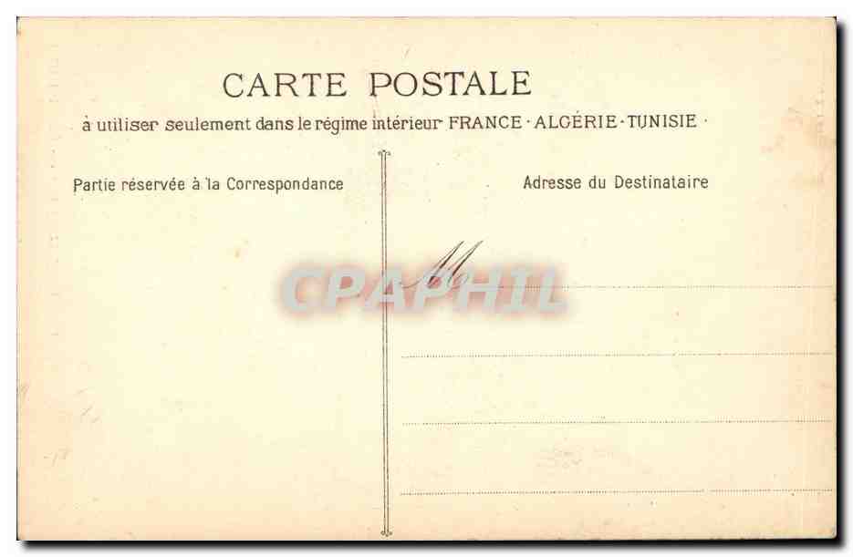 CPA Marseille Le Phare Saint Marie Bateau — Verso