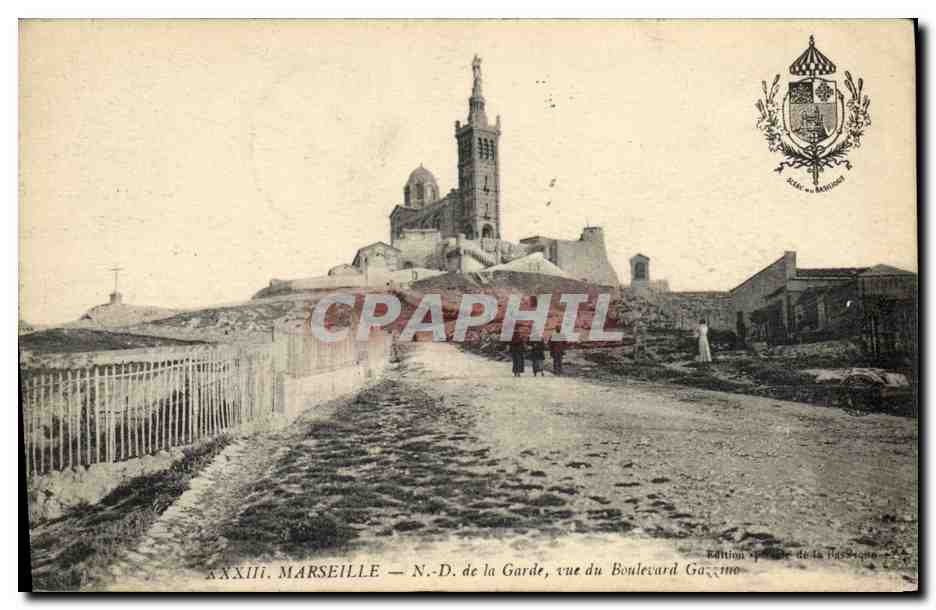 CPA Marseille de la Garde Vue du Boulevard Gazzino