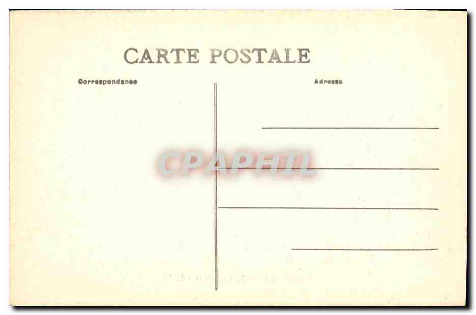 CPA Marseille La Cannebiere Tramways — Verso