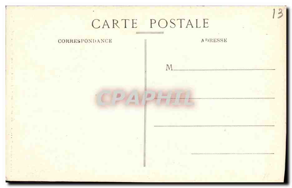 CPA Marseille Notre Dame de la Garde Statue colossale sur la tour — Verso
