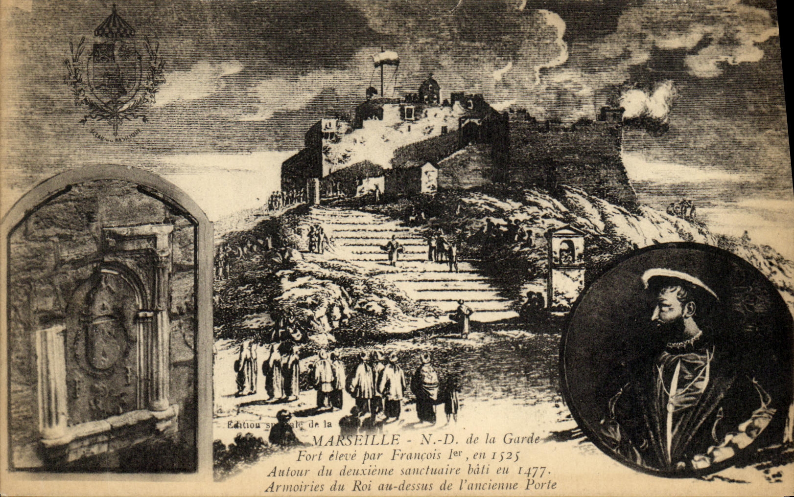 CPA Marseille Notre Dame de la Garde Fort eleve par Francois 1er