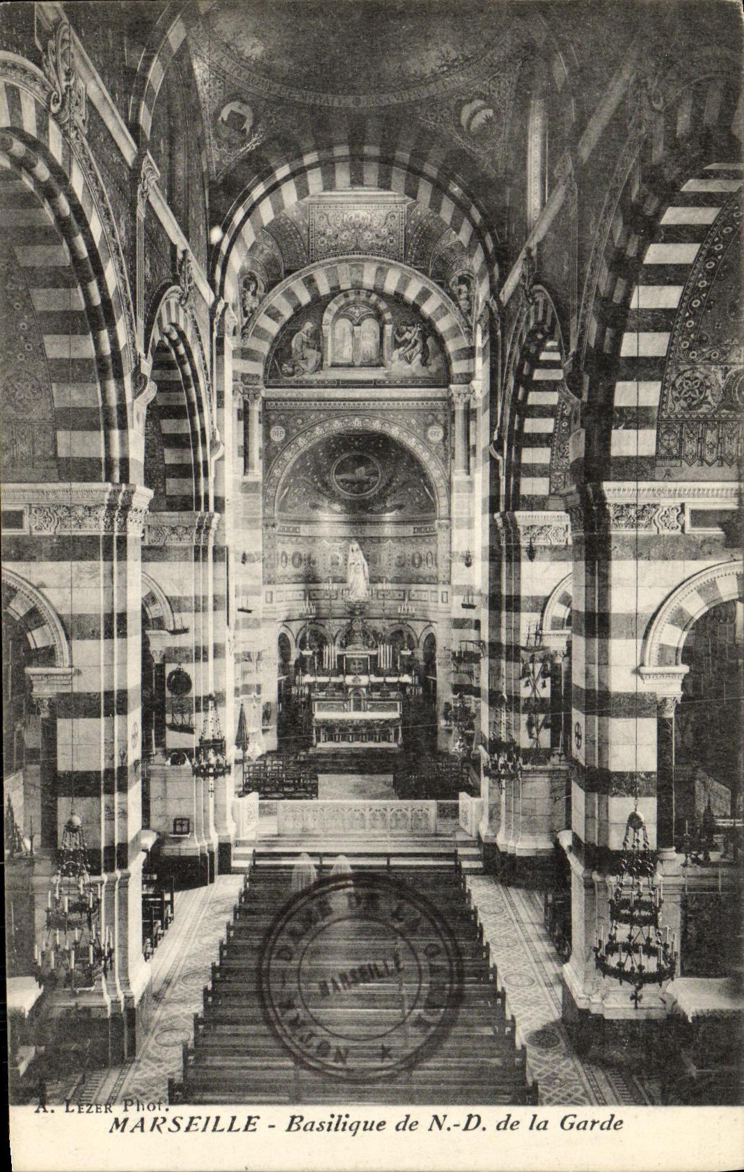 CPA Marseille Basilique de Nd de la Garde
