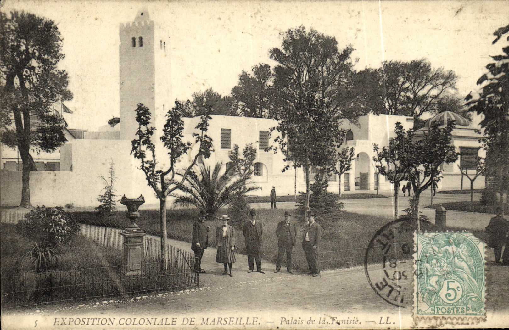 CPA Marseille Exposition coloniale Palais de la Tunisie