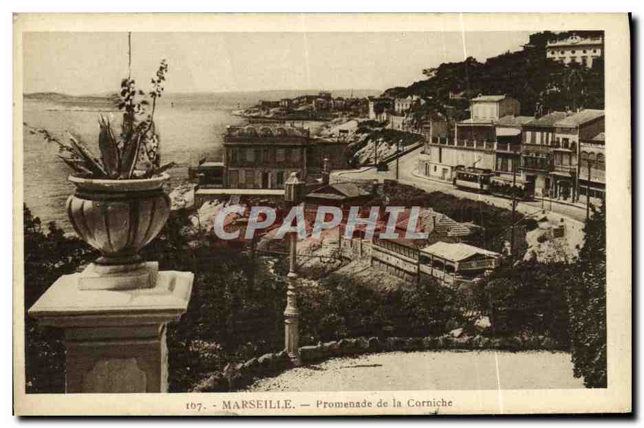 CPA Marseille Promenande de la Corniche