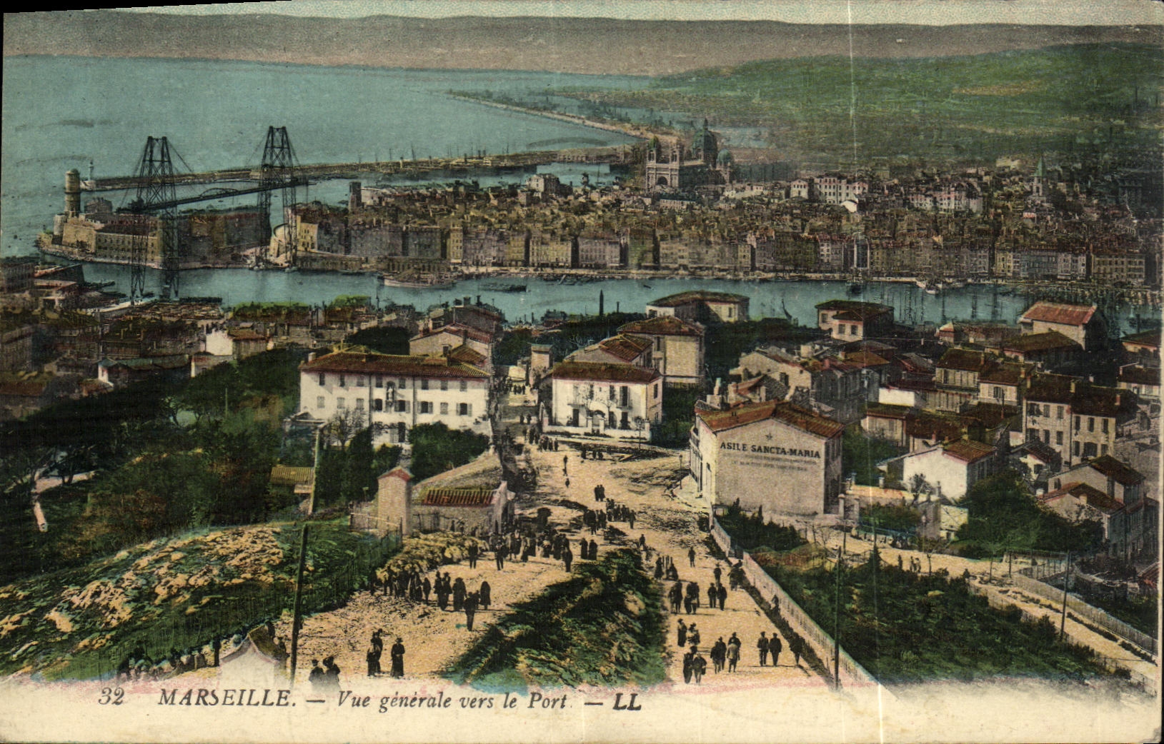 CPA Marseille Vue Generale Vers le Port