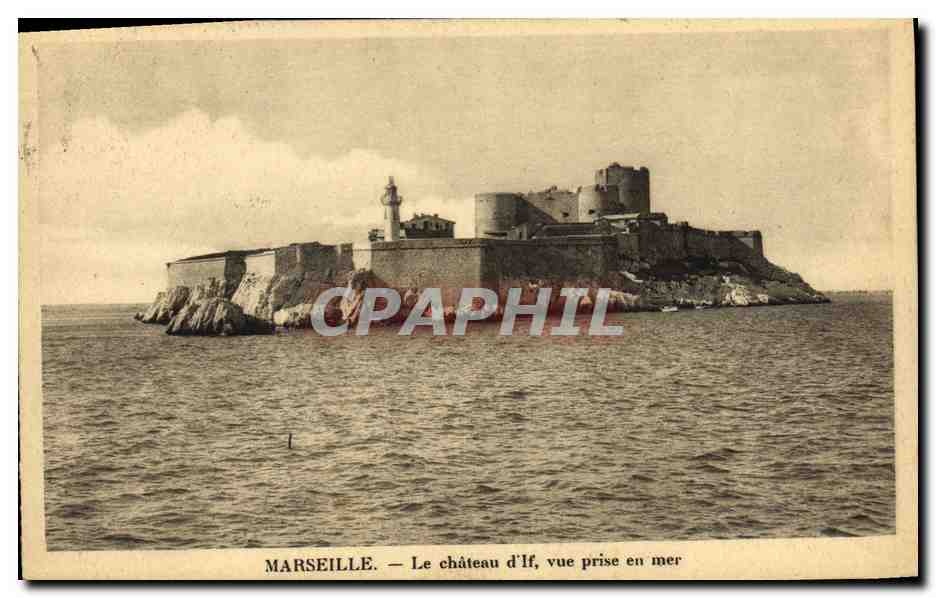 CPA Marseille Le Chateau d If vue prise en mer 