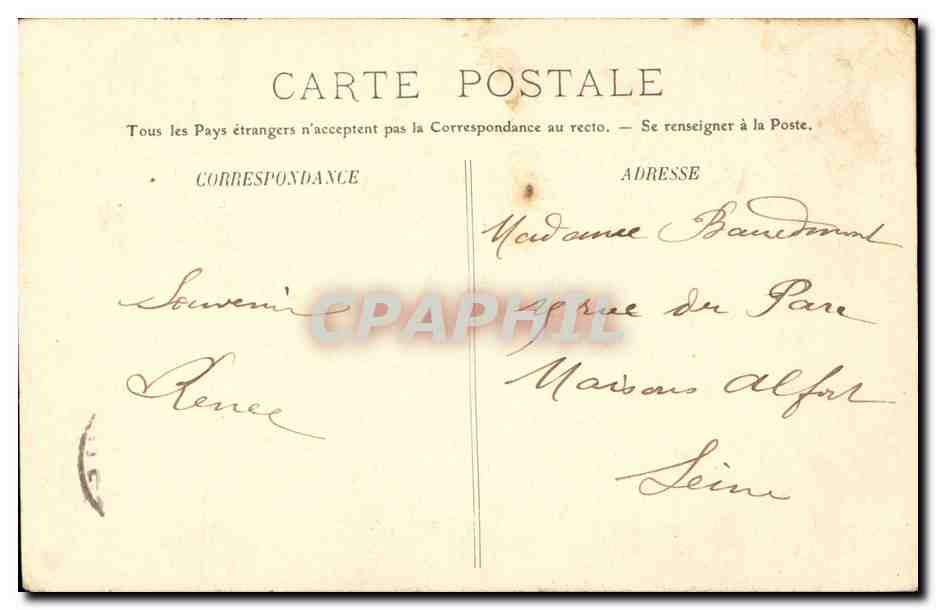 CPA Marseille Allees des Capucins  — Rückseite