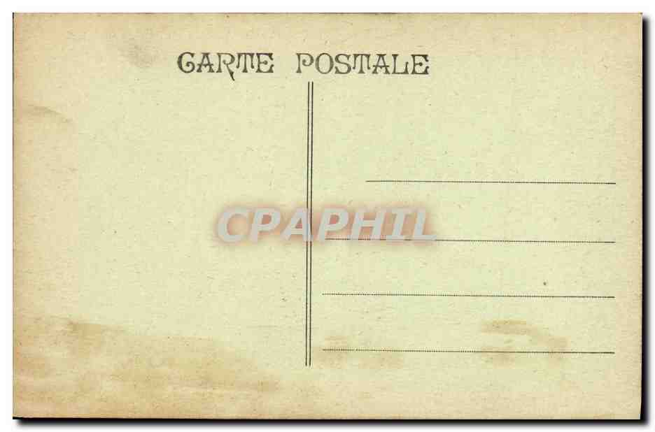 CPA Marseille La Cannebiere Tramways — Verso