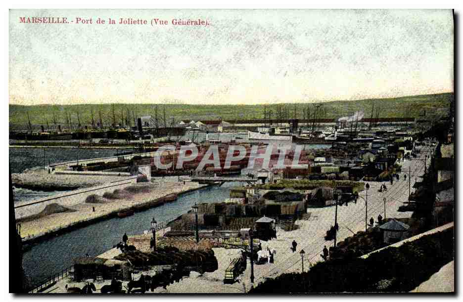 CPA Marseille Port de la Joliette Vue generale 