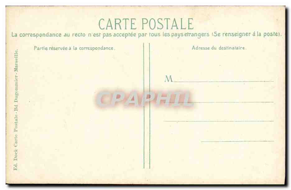 CPA Marseille Port de la Joliette Vue generale  — Rückseite