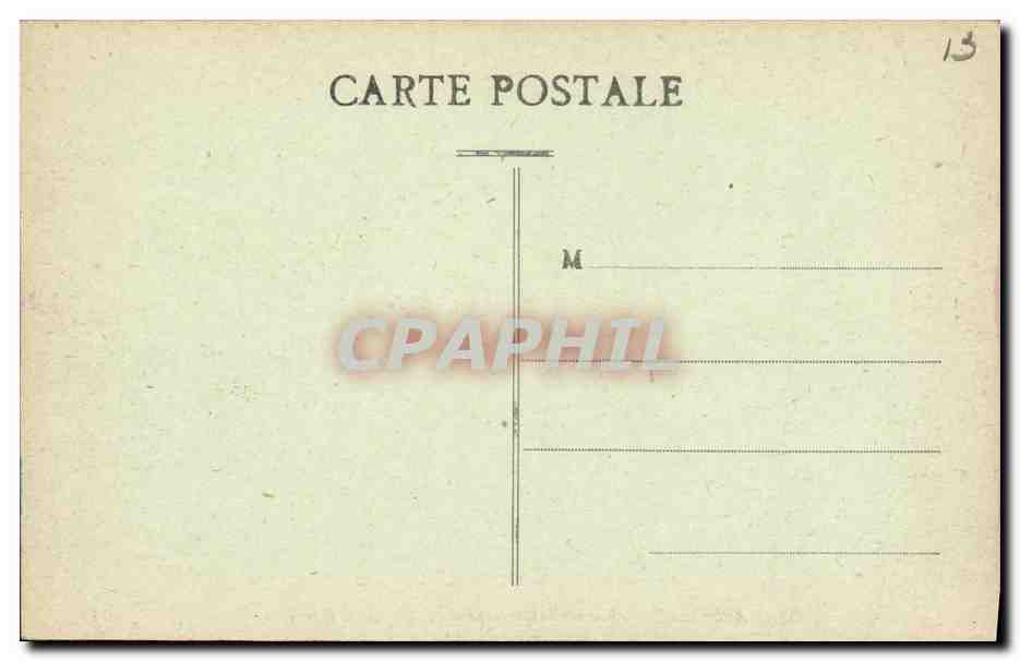 CPA Marseille Vue sur la Corniche et N D de la Garde  — Rückseite