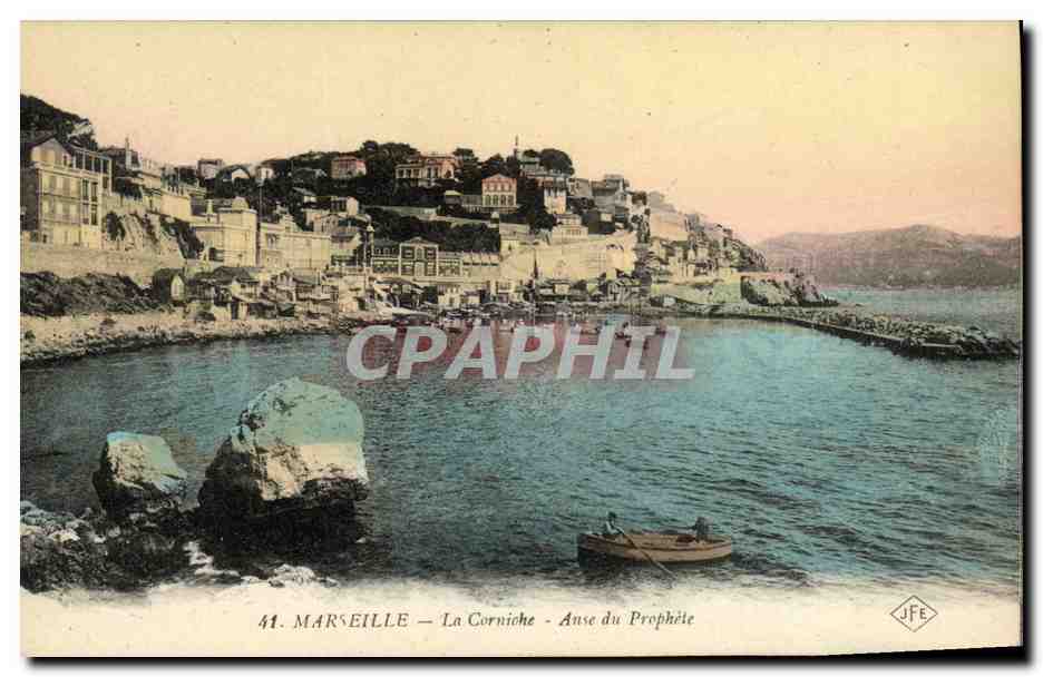CPA Marseille La Corniche Anse du Prephete 