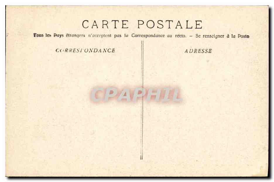 CPA Marseille L Hotel des Postes  — Verso