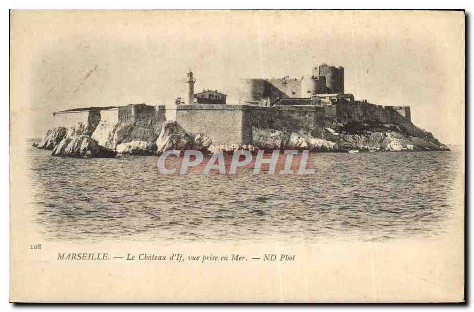 CPA Marseille Le Chateau d If vue prise en Mer 