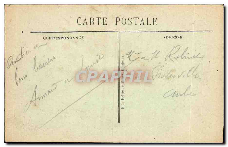 CPA Marseille Le quai et le Port de la Joliette La Cathedrale  — Rückseite