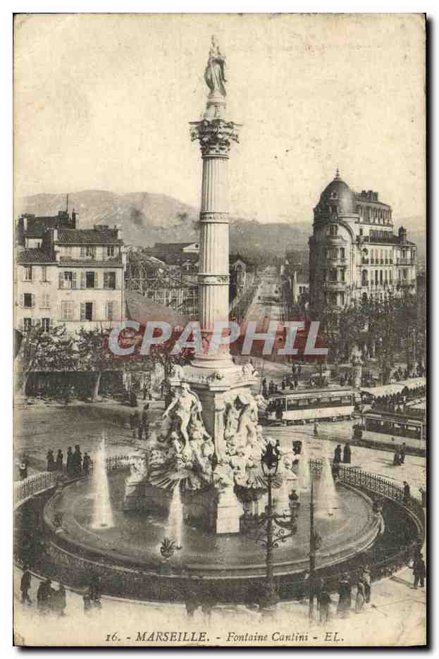 CPA Marseille Fontaine Cantini Tramway