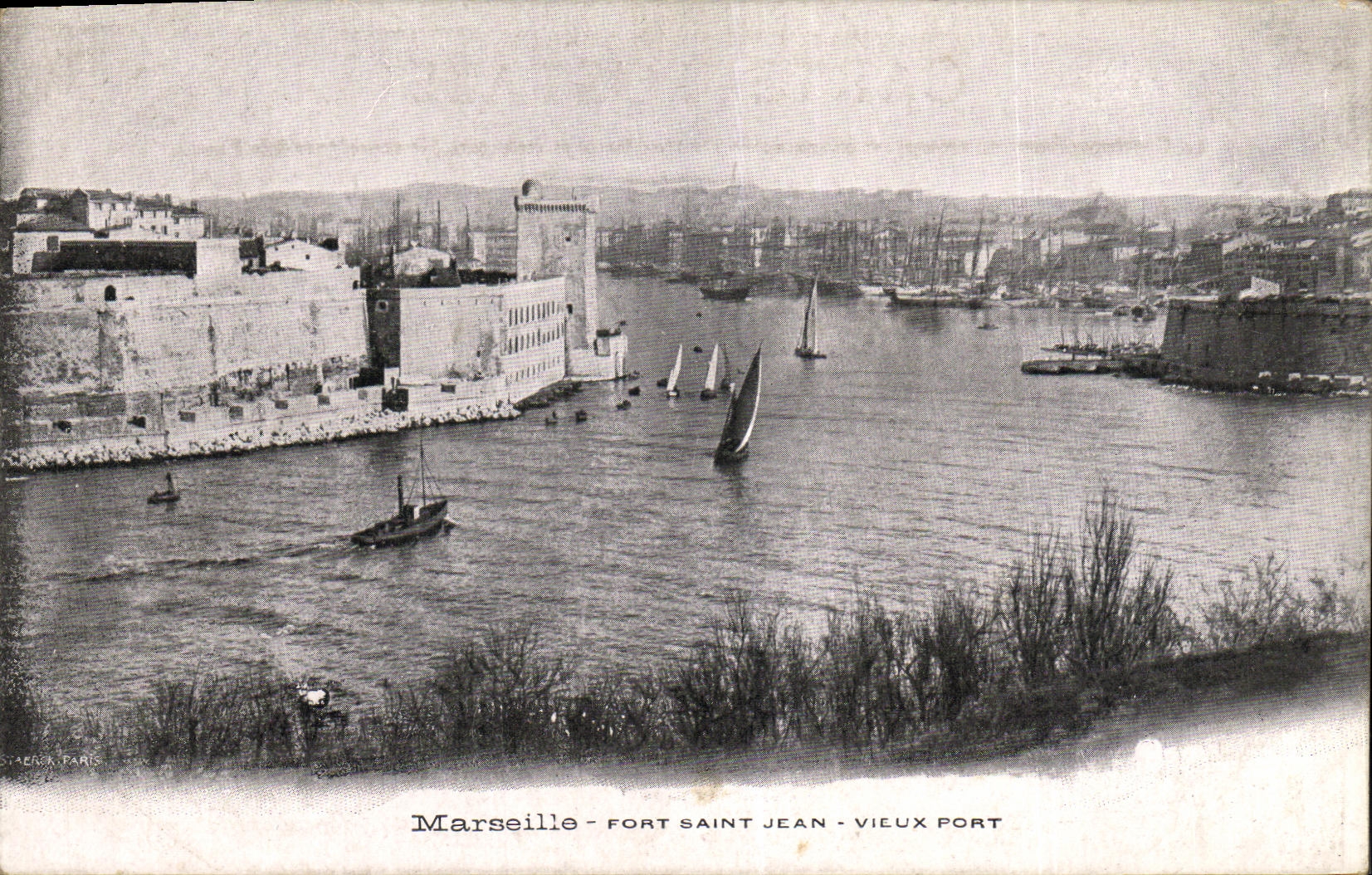 CPA Marseille Fort Saint Jean Vieux Port