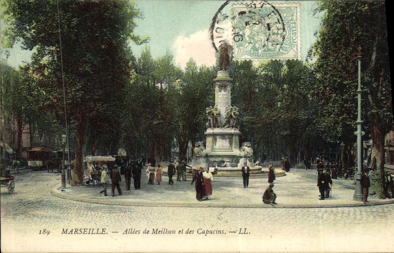CPA Marseille Allees de Meilhan et des Capucins 