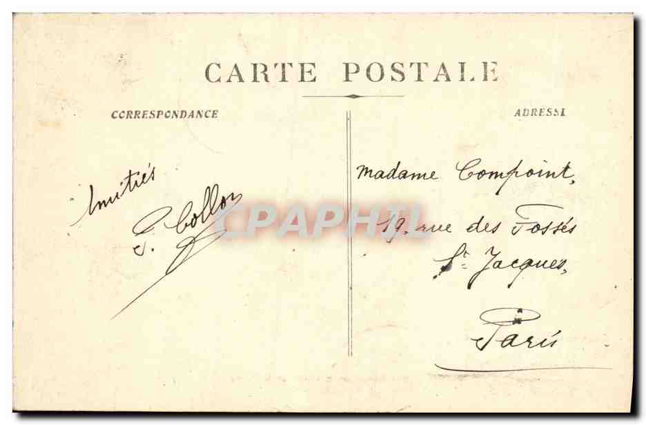 CPA Marseille Ascenseurs et N D de la Garde  — Rückseite