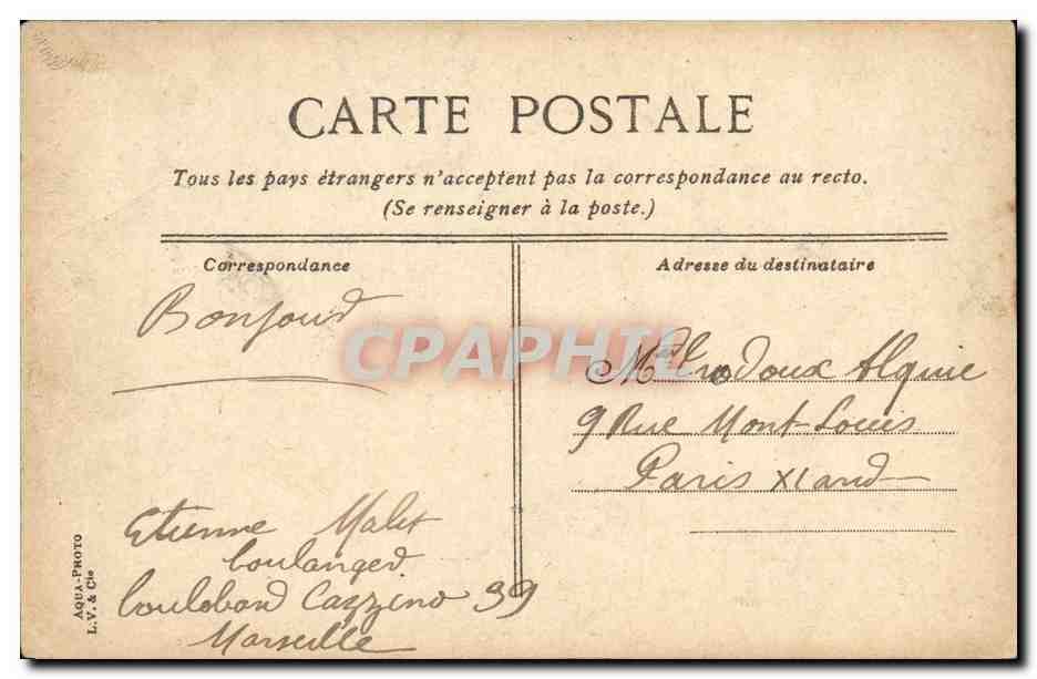 CPA Exposition Coloniale Marseille Palais de la Cote occid  — Verso