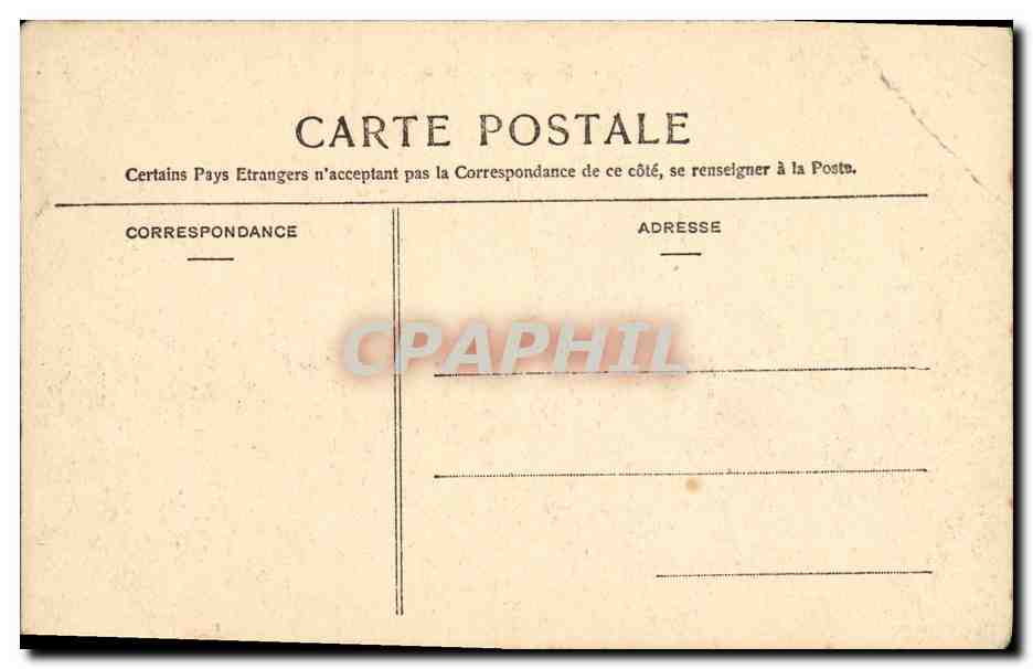Cartolina d'epoca Marsiglia Un angolo del Faro Navi — Verso