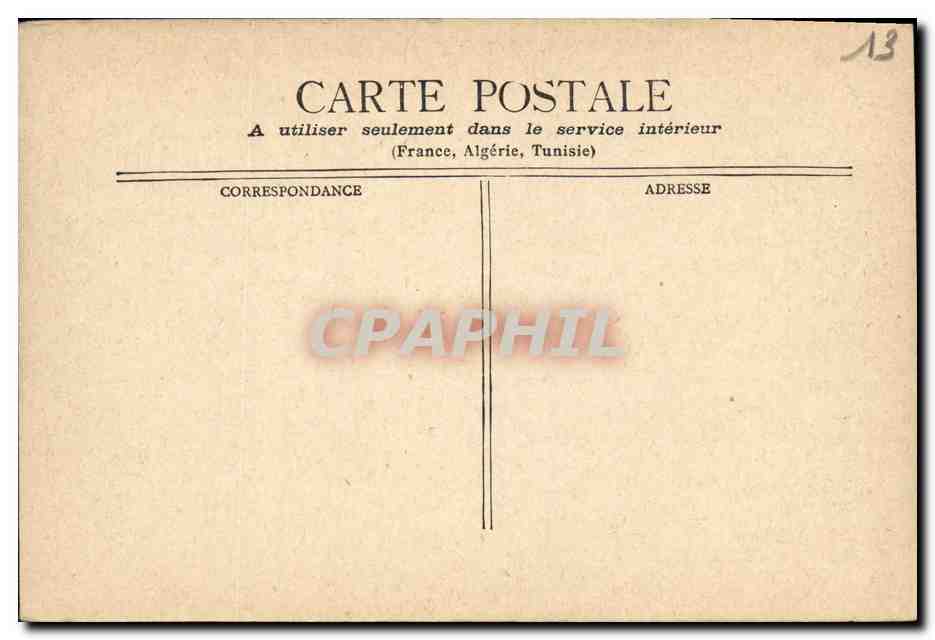 CPA Marseille Le Roubion Route de la Corniche  — Rückseite