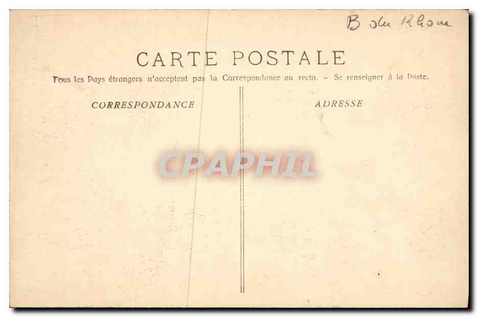 CPA Marseille L Entree du Vieux Port de la Transbordeur  — Verso