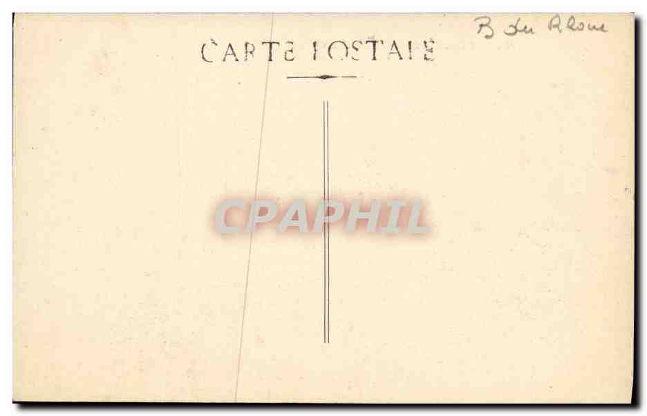 CPA Marseille Le Fort St Jean Bateaux — Verso