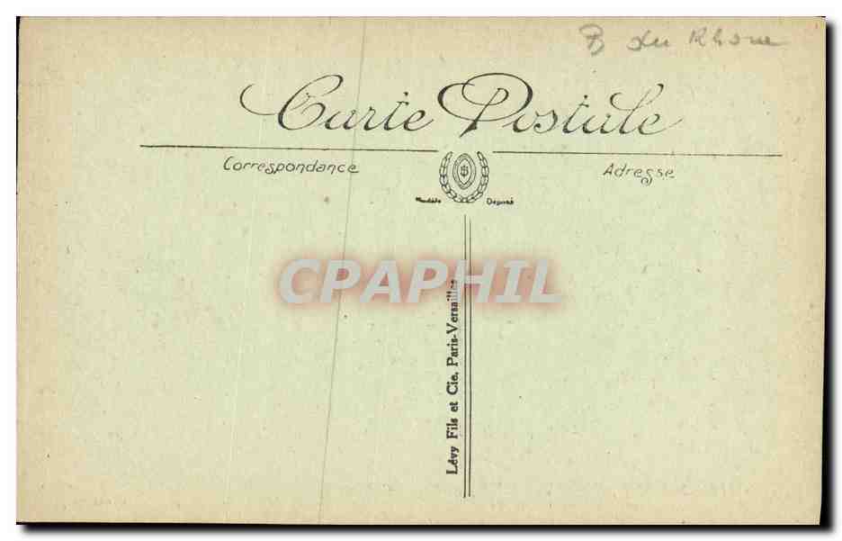 CPA Marseille Allees de Meilhan et des Capucines  — Verso