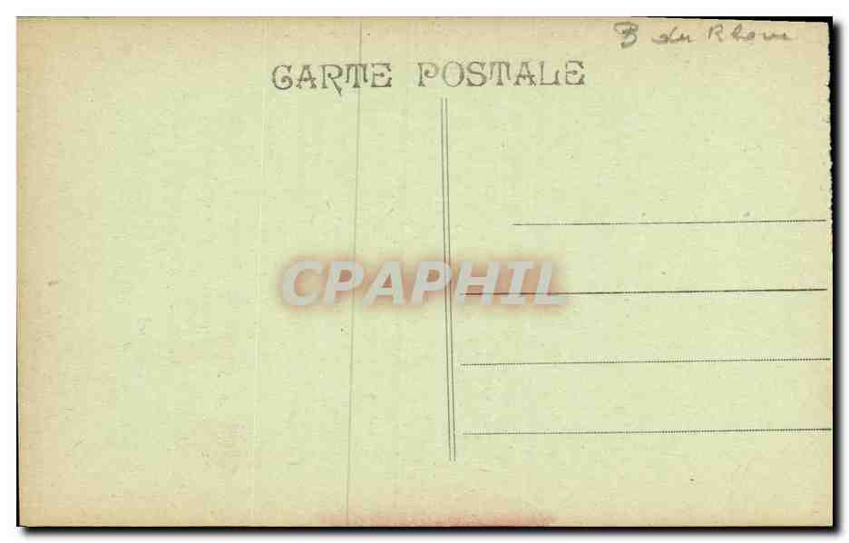 CPA Marseille La Joliette Bateaux — Rückseite
