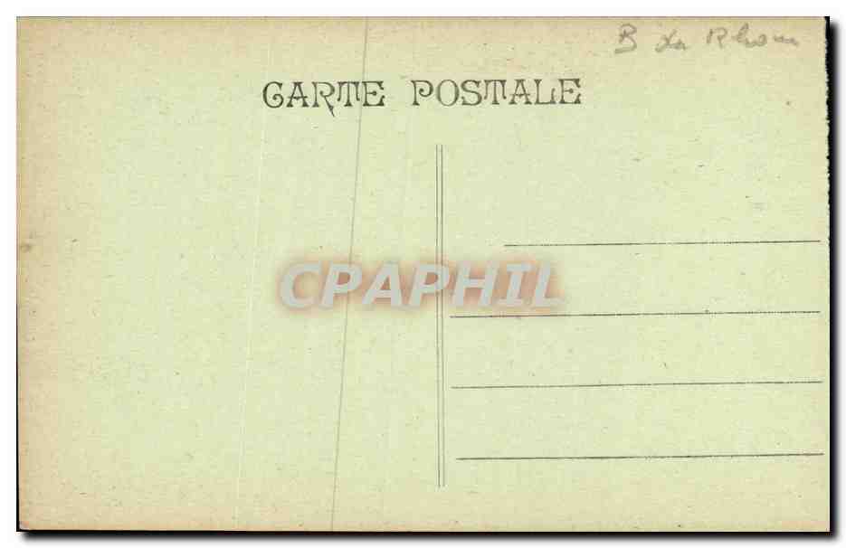 CPA Marseille Qaui des Belges et rue Cannebiere  — Verso